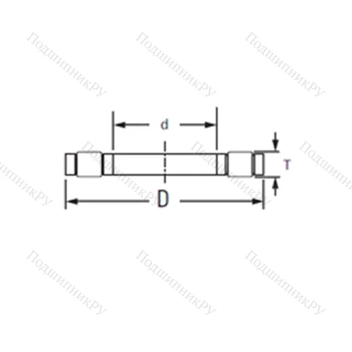 Подшипник роликовый упорный K.81109LPB от производителя  TIMKEN