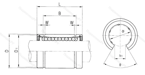 Подшипник LM 25 UU OP в Севастополе