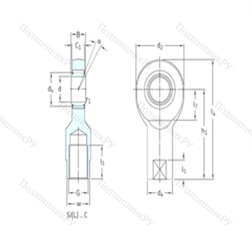 Подшипник скольжения сферический SI 20C