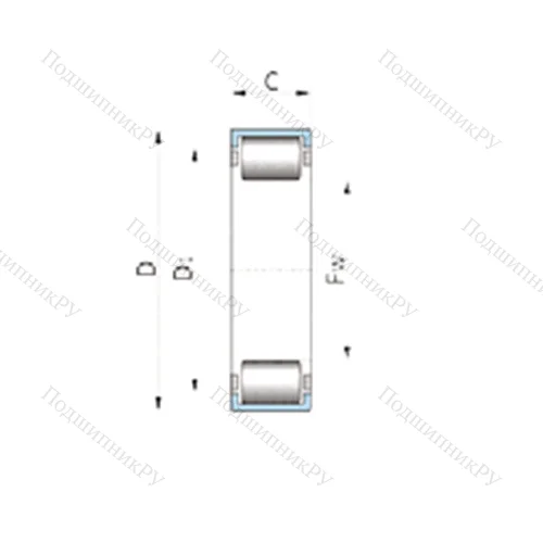 Подшипник роликовый радиальный 712149110 от производителя  INA