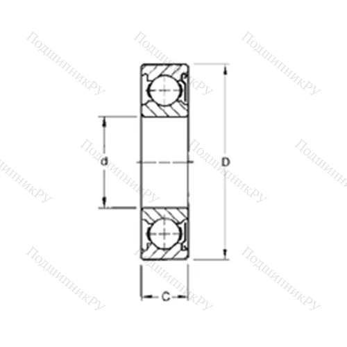 Подшипник шариковый радиальный 9105KD