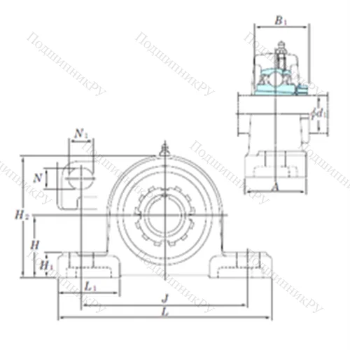 Подшипниковый узел шариковый радиальный