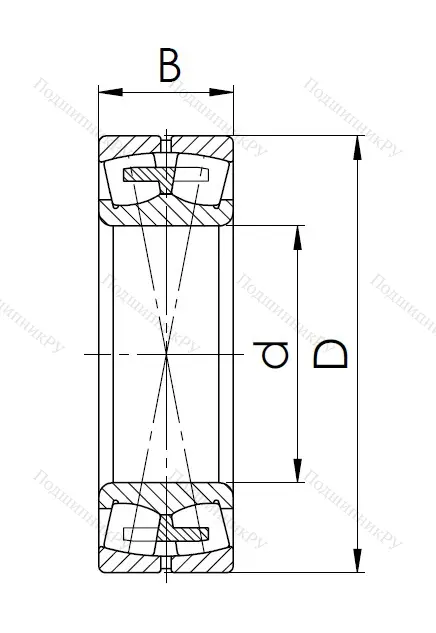 Сферический роликовый подшипник 3003220 АМН (23220 MBW 33) в Севастополе
