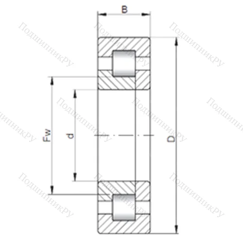 Подшипник роликовый радиальный NUP 2080 от производителя  CX Подшипник роликовый радиальный NUP 2080 от производителя  CX