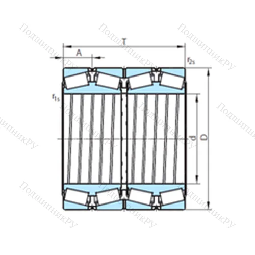 Подшипник роликовый радиально-упорный  612-302