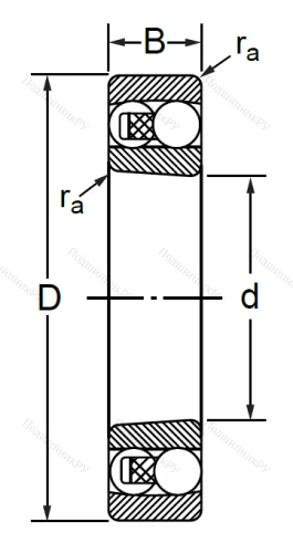 Двухрядный шариковый подшипник 1307 K в Севастополе
