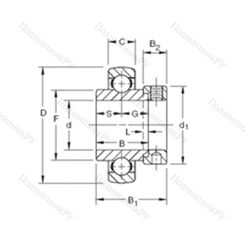 Подшипник шариковый радиальный SMN 101KB