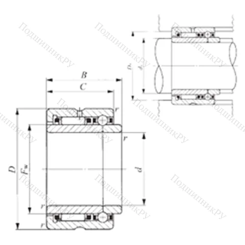 Подшипник комбинированный NATB 5903