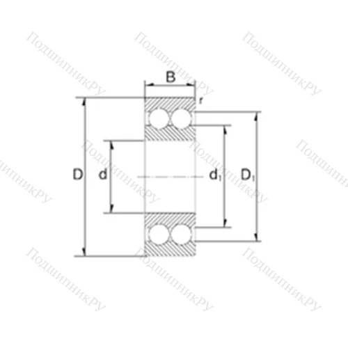 Подшипник шариковый радиально-упорный S 5207