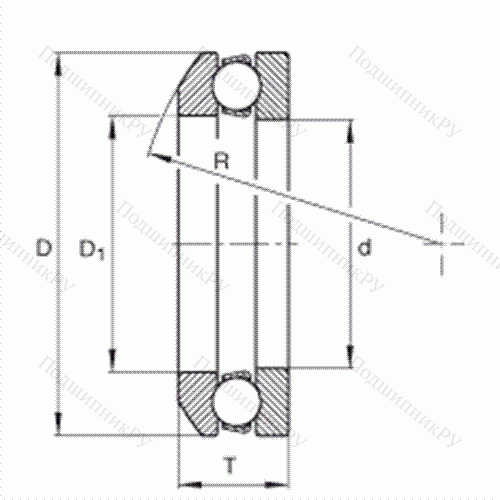 Подшипник шариковый упорный 504 от производителя  INA Подшипник шариковый упорный 504 от производителя  INA