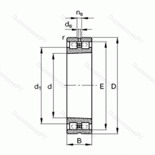 Подшипник роликовый радиальный NN 3068-AS-K-M-SP от производителя  FAG Подшипник роликовый радиальный NN 3068-AS-K-M-SP от производителя  FAG