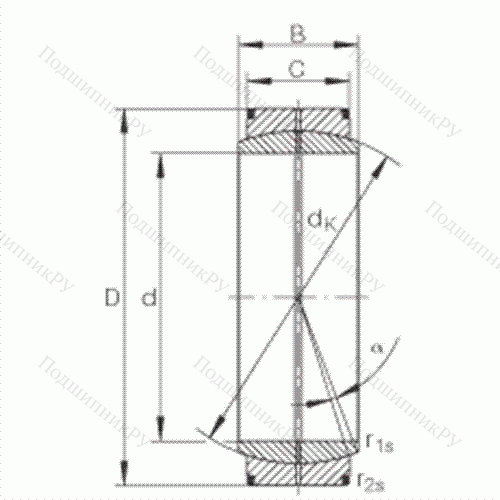 Подшипник шарнирный GE 670-DO